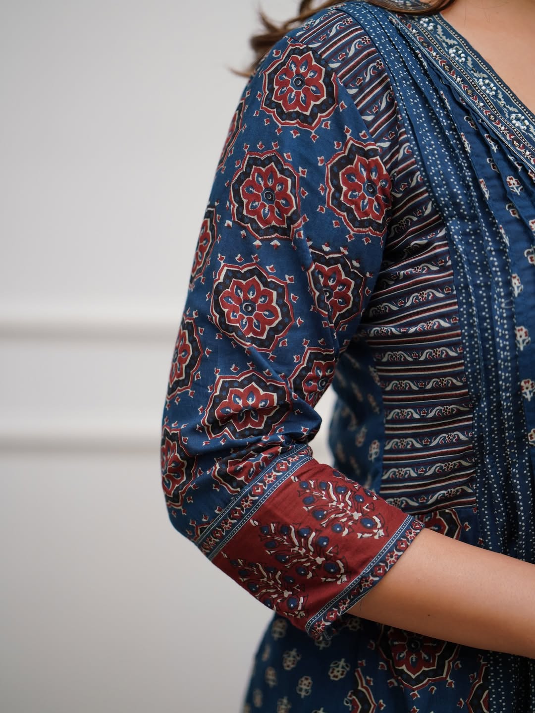 Premium Ajrakh print cotton Plazo sets