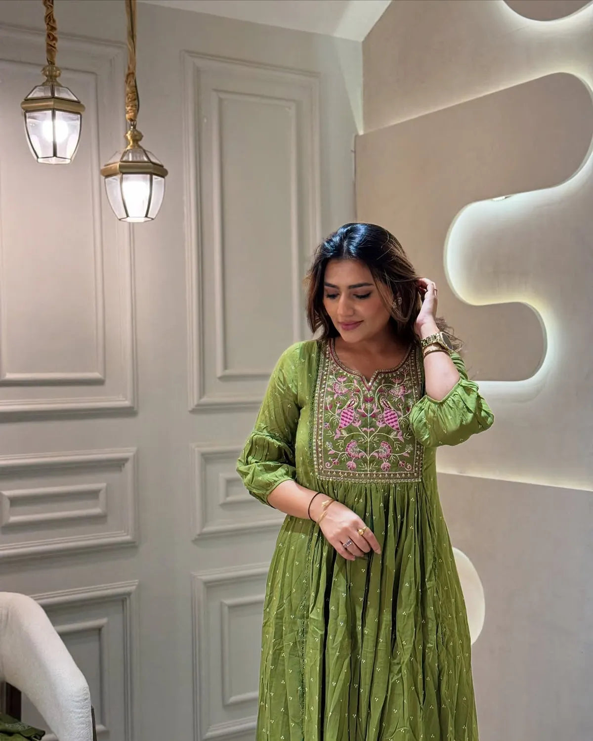 Pure Cotton Embroidered Kurta and Pants with Dupatta For Women